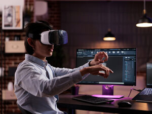 working on vr