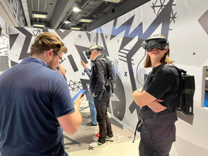 Besucher während VR-Experience